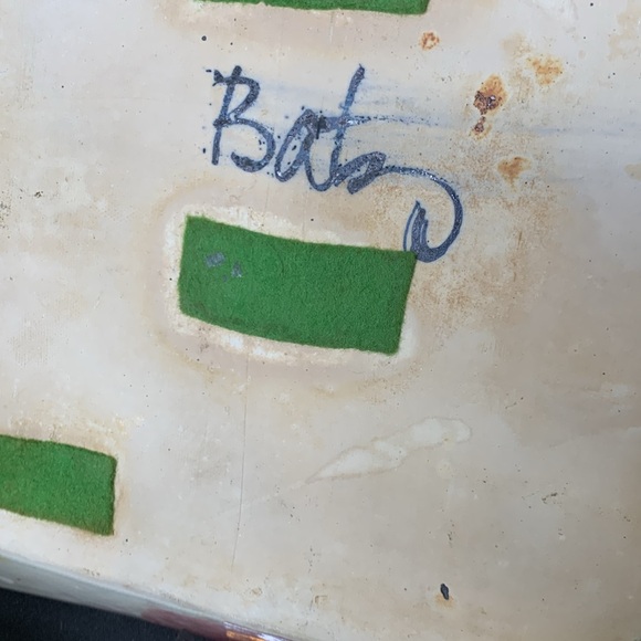 Vintage David Batz Studio Art Pottery square floral tray - Picture 10 of 11